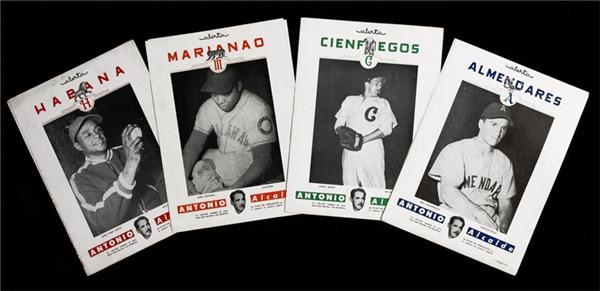 - 1947 Alerta Antonio Alcalde Baseball Supplements Complete Set of 70