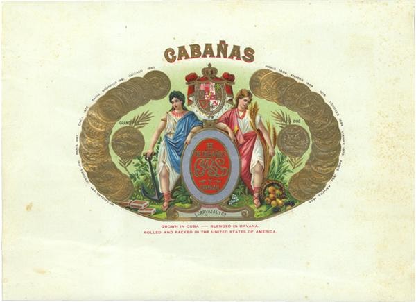 - Rare 1909 Cabanas Cuban Cigarette Cards (8)