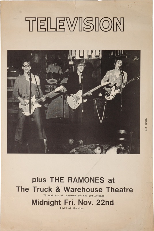 1974 Ramones Concert Poster