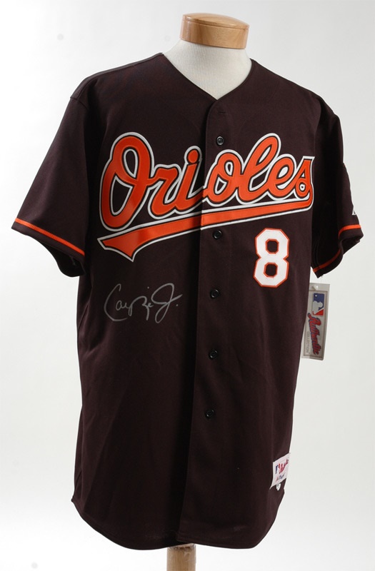 Baltimore Orioles - Cal Ripken Autographed Baltimore Orioles Black Jerseys (10)