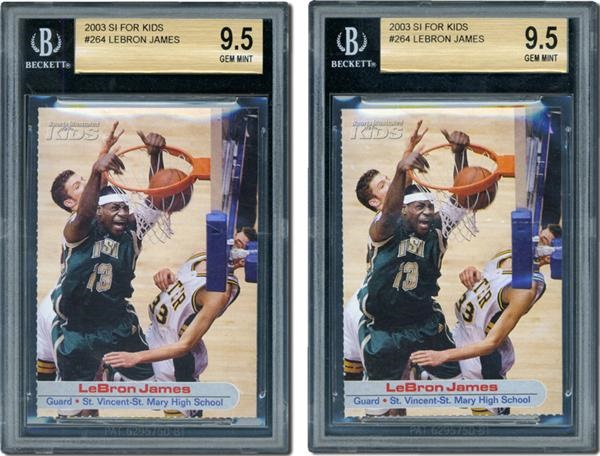 - 2003 LeBron James Sports Illustrated for Kids Card Collection BGS 9.5 (10)