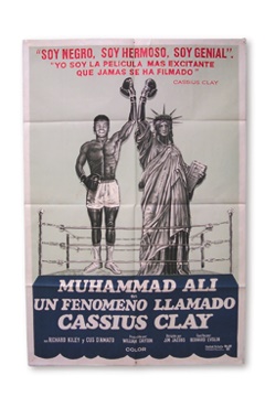AKA Cassius Clay Argentinean One-Sheet Film Poster