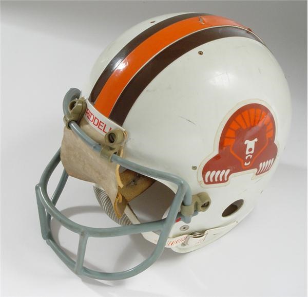 1975 Larry Csonka Game Worn WFL Memphis Grizzlies Helmet