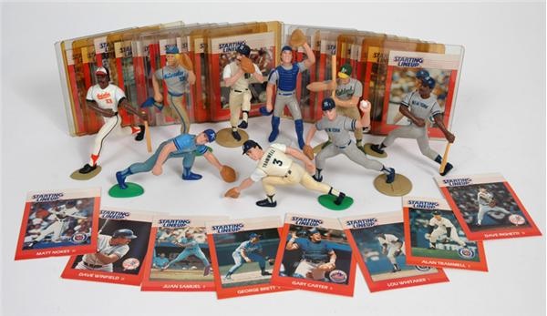 - Large Collection of 1988 Starting Lineup Figures & Cards (35)