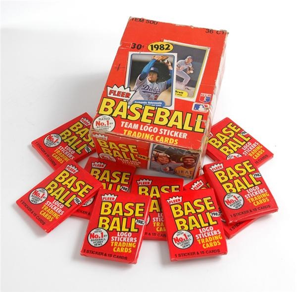 - 1982 Fleer Baseball Wax Box