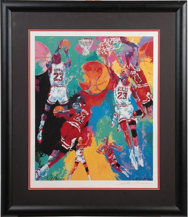 Michael Jordan Signed Neiman Poster (22"x27")