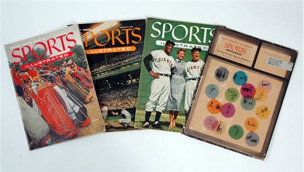 - Sports Illustrated Lot with #1, #2 and Mays BB Card issue (3)