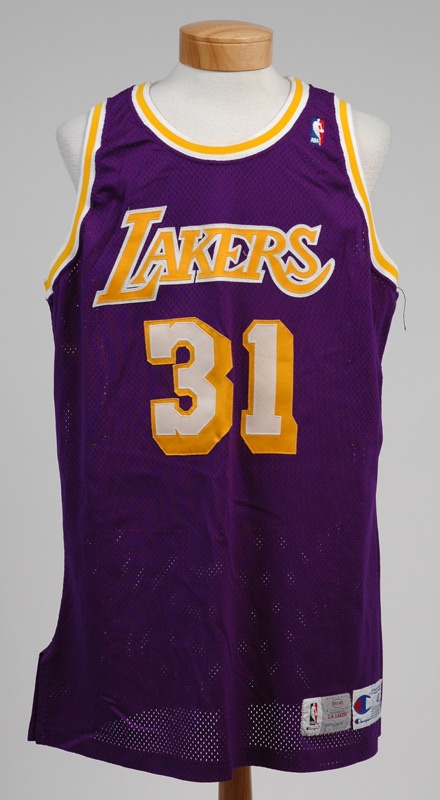 - 1993-94 Sam Bowie Game Used Lakers Jersey