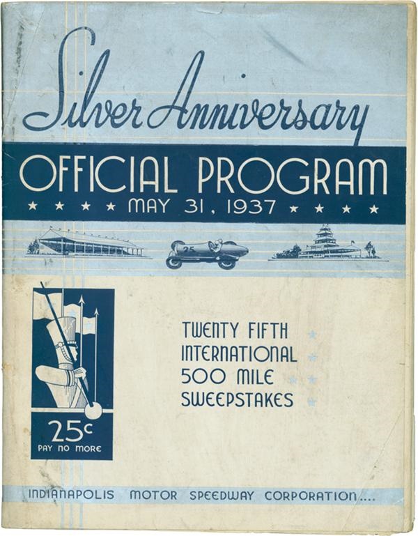 - 1937 Indianapolis 500 Official Program