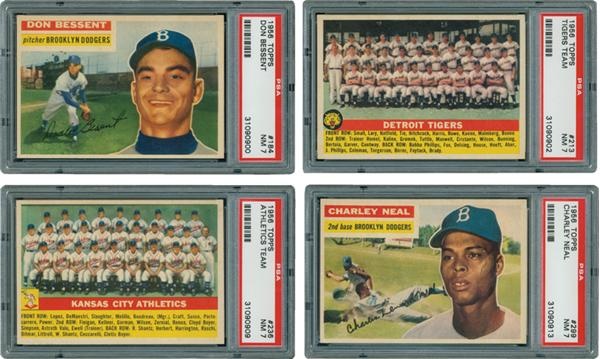 - 1956 Topps PSA 7 Collection (10)