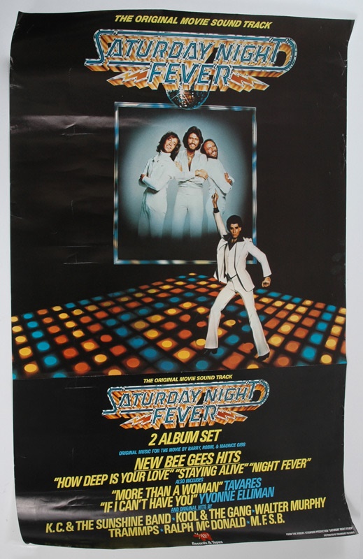 - Saturday Night Fever Original Record Store Advertising Poster