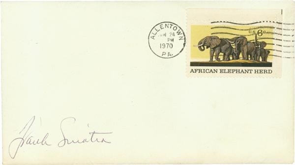 - Frank Sinatra Signed 1st Day Cover
