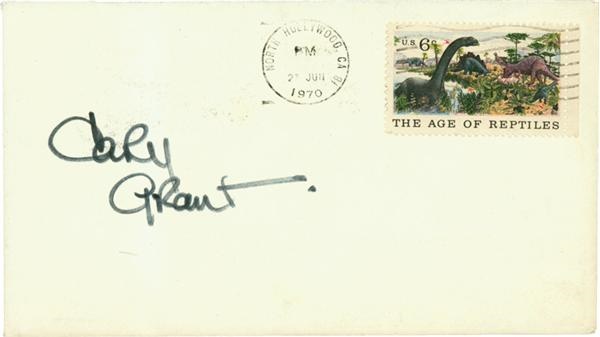 Cary Grant Signed 1st Day Cover