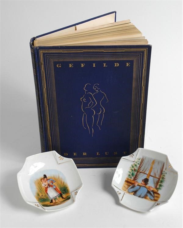 Erotica Plate and Book Collection