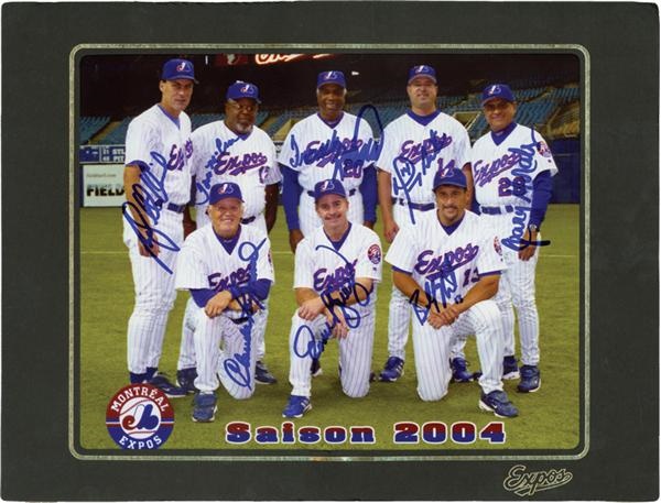 - 2004 Expos Coaches Signed Photo