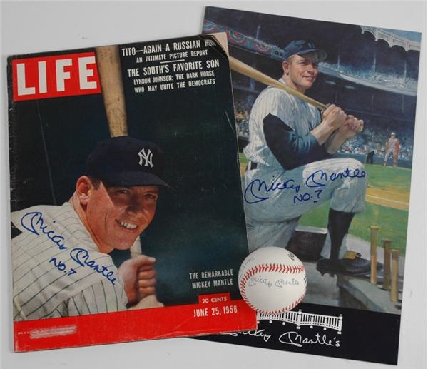 - Mickey Mantle Autograph Collection (3)