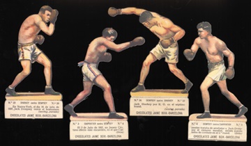 1920's Jack Dempsey Die-cut Boxing Cards