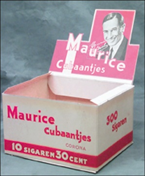 Movies - 1930's Maurice Chevalier Cigars Display Box