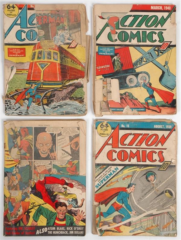 Lot of Early Superman Comics - Low Grade