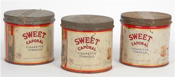- Scarce Canadian Sweet Caporal Tobacco Tins (3)