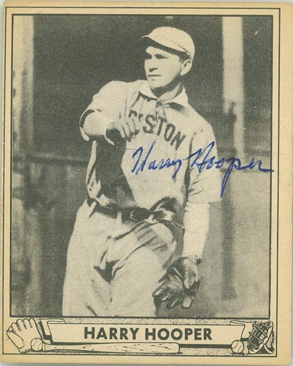 Vintage Cards - 1940 Play Ball Harry Hooper Signed Card