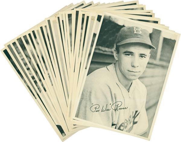 Memorabilia - Brooklyn Dodgers Publicity Photo Collection (24) from 1941-46 w/Reese & Durocher