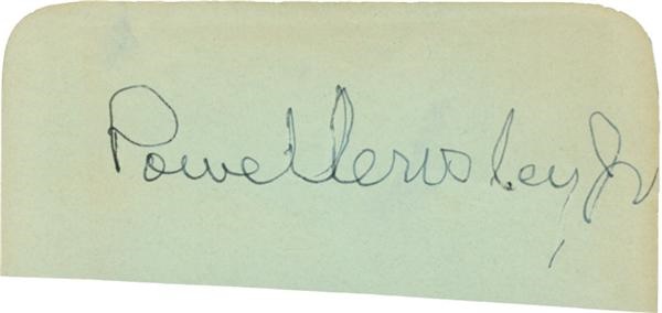 Powell Crosley, Jr. Signature
