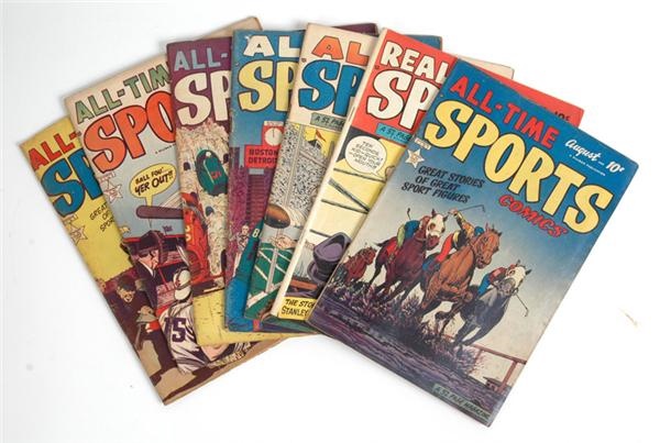Memorabilia - 1948-49 Real Sports Comic Collection Vol. #1-7.