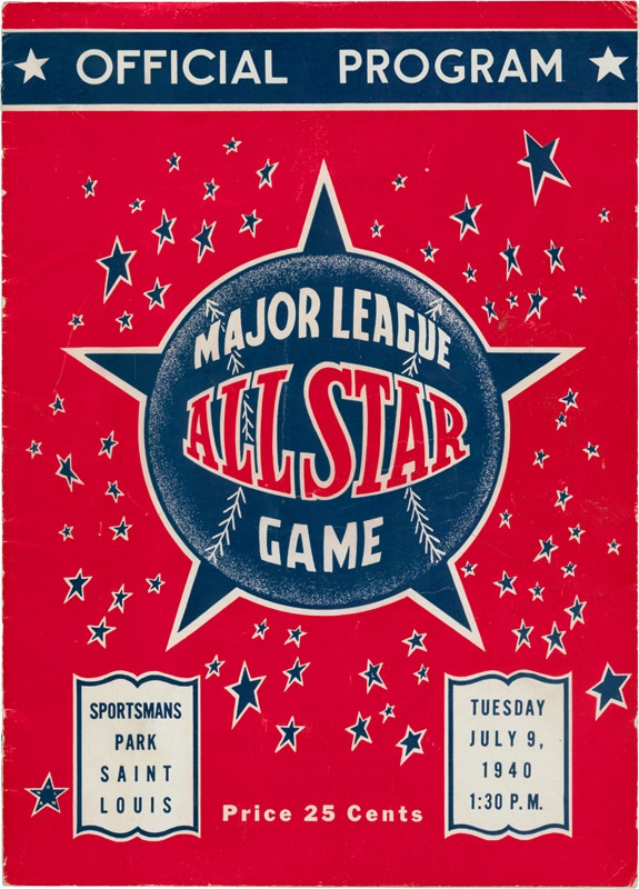 Memorabilia - 1940 All-Star Game Program