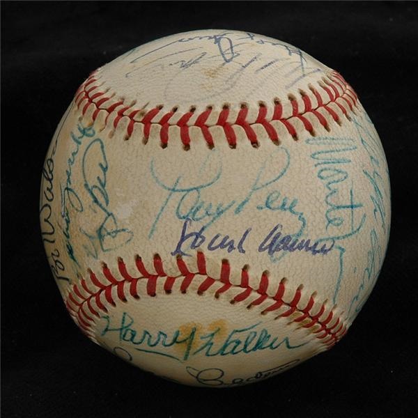 Autographs - 1974 NL All Star Team Signed Baseball