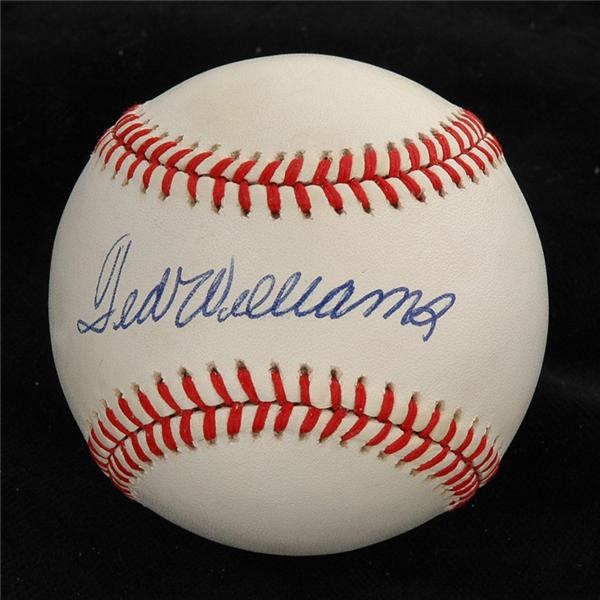 Autographs - Ted Williams Single Signed Baseball
