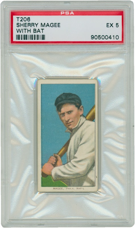 T206 Sherry Magee With Bat PSA EX-5