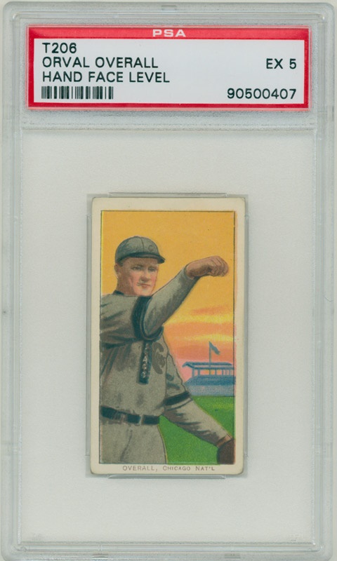 T206 Orval Overall Hand Face Level  PSA EX-5