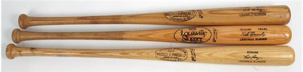 Sports Equipment - 1980's Baseball Superstar Game Used Bat Collection (Tony Perez/Keith Hernandez/Rick Monday) with LOA's