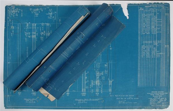 Memorabilia - Blue Prints for Old Yankee Stadium