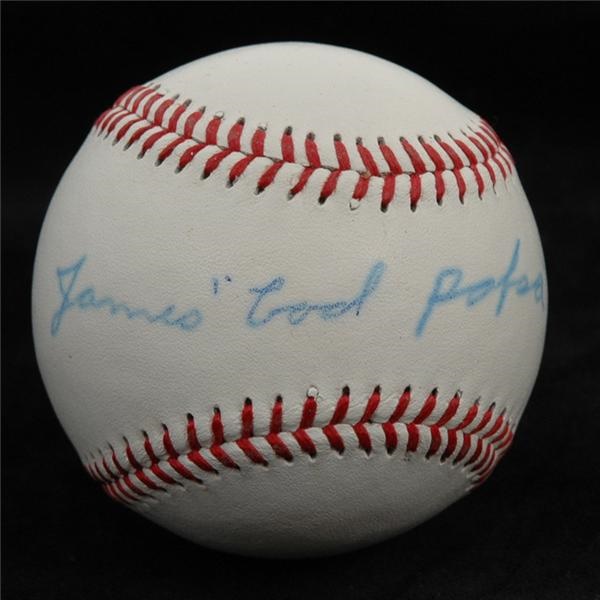 Autographs - Cool Papa Bell Single Signed Baseball
