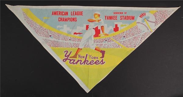 Memorabilia - 1950's NY Yankees AL Champs Scarf