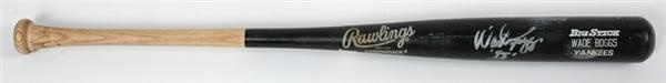 - 1995 Wade Boggs Game Used & Autographed Yankees Bat (34.5")
