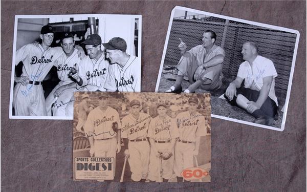 - Hank Greenberg Autograph Collection Of Four