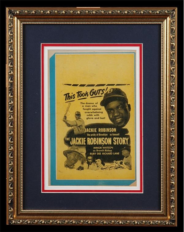 Memorabilia - Jackie Robinson Story (1948) Window Card