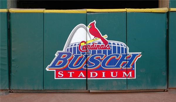 On The Field - Wagon Gate “Busch Stadium” Sign