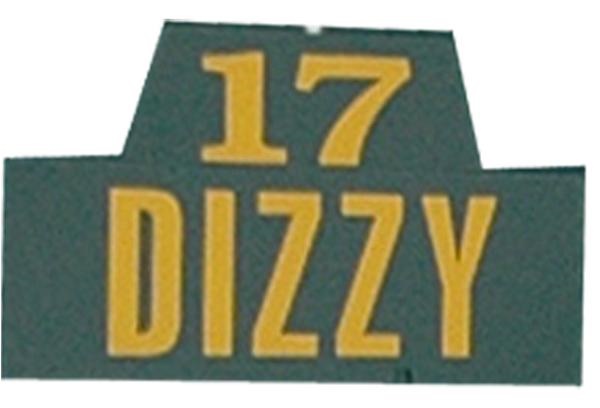 - # 17 Dizzy Flag and Plaque from Upper Deck