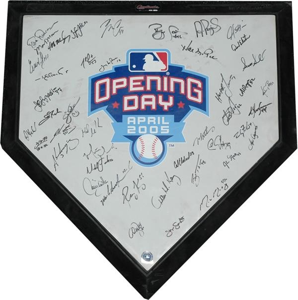Tools Of The Trade - Busch Stadium Opening Day 2005 Signed Commemorative Home Plate