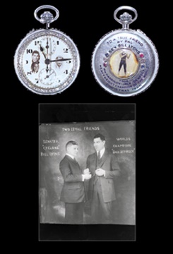 Muhammad Ali & Boxing - 1920 Jack Dempsey Heavyweight Champion Timekeepers Pocket Watch