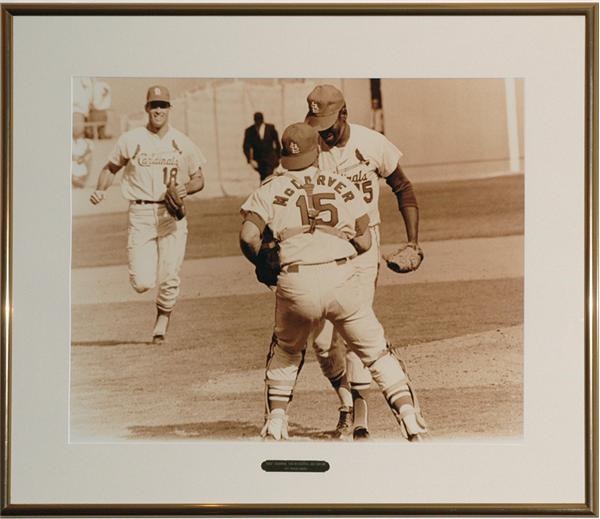 - 1967 Bob Gibson 17-Strikeout World Series Game Framed Photo from Cardinals’ Club