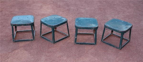 Men In Blue - Metal Stools from Behind  Home Plate Area (4)