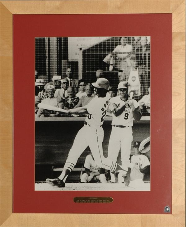 - Framed Photos of Medwick, Mize, Hornsby, Brock, Slaughter and  Boyer from Batter’s Eye Club (6)