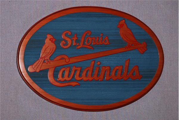 The Bosses - St. Louis Cardinals Solid Wood Sign from  the Owner’s Box