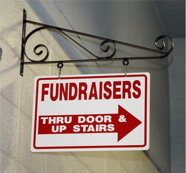 - Hanging Fundraiser Sign