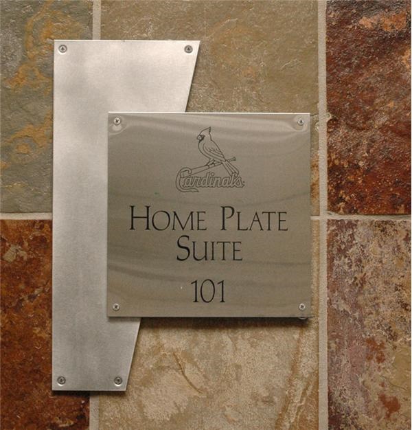 - Home Plate Suite Sign  Room 101
